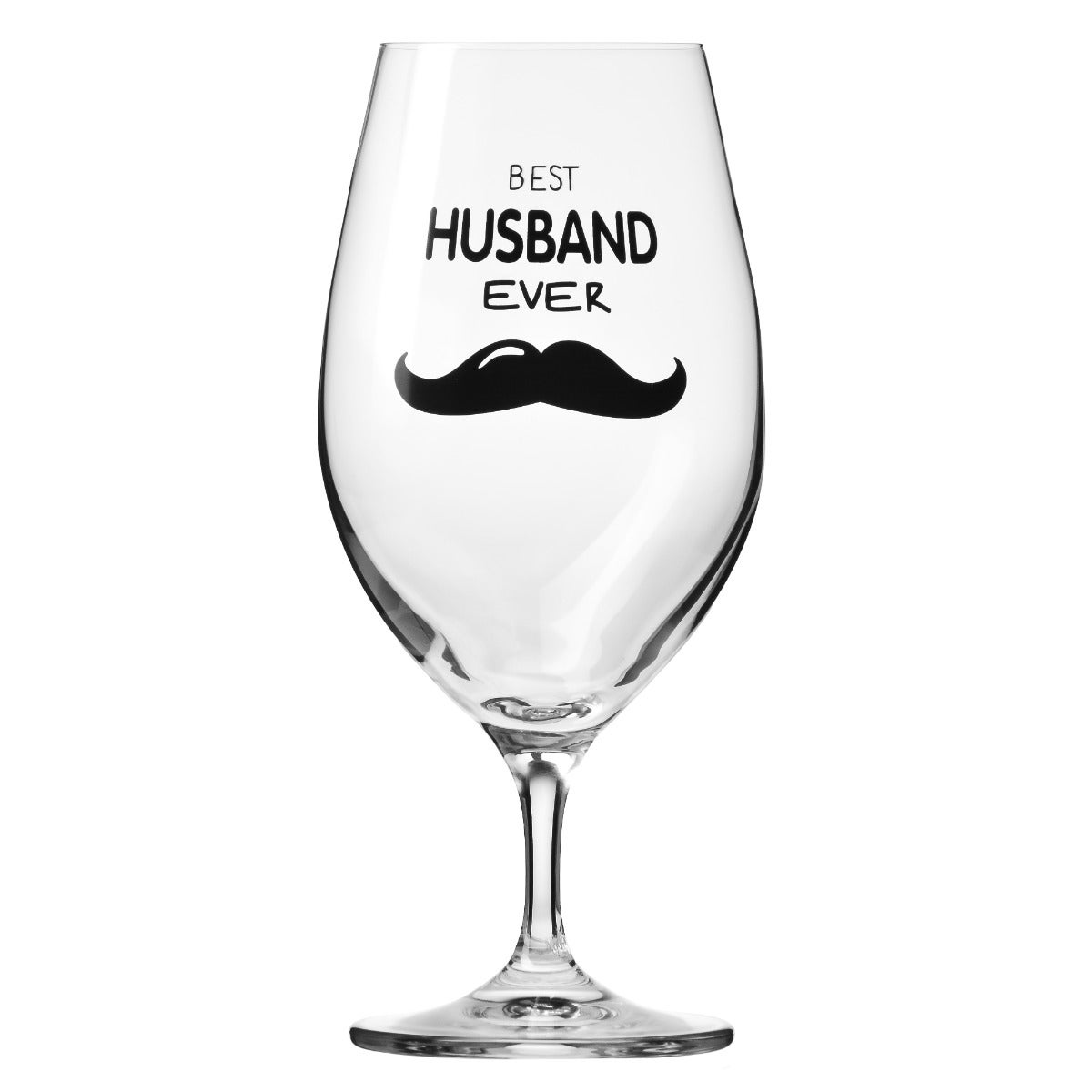 KROSNO Pokal do piwa z dedykacją dla męża BEST HUSBAND EVER 400 ml