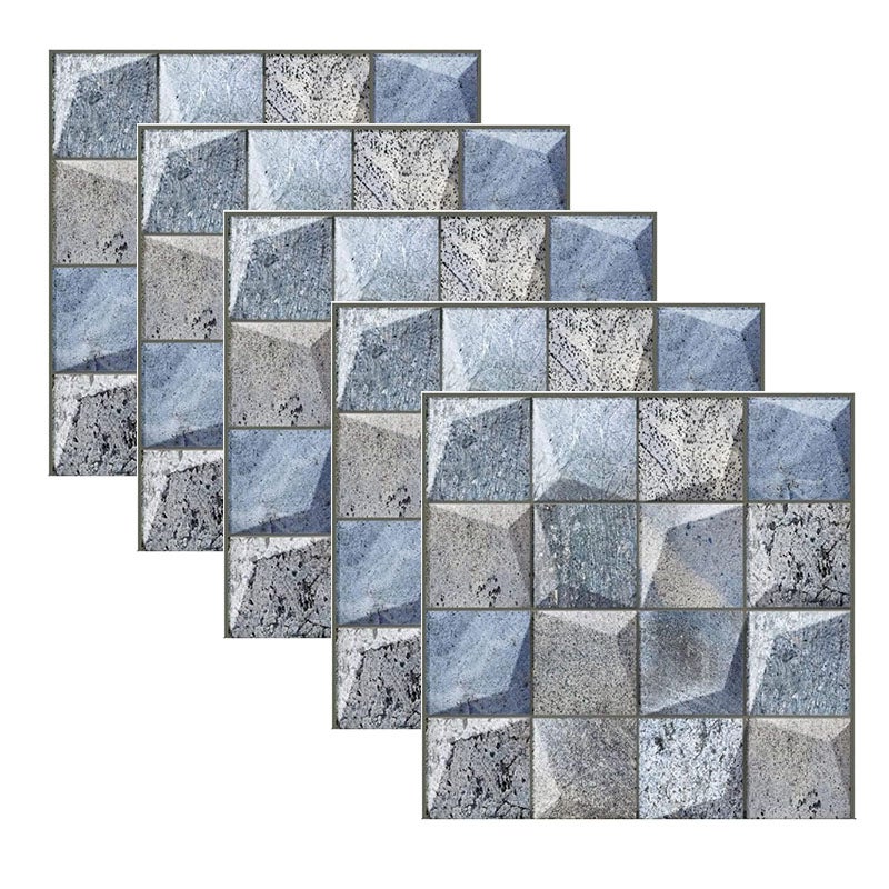 Naklejka Samoprzylepna na Ścianę - Wzór Nowoczesnej Cegły 3D - 10 Sztuk do Dekoracji Wezgłowia Łóżka - Dekoracja Sypialni - 30x30cm
