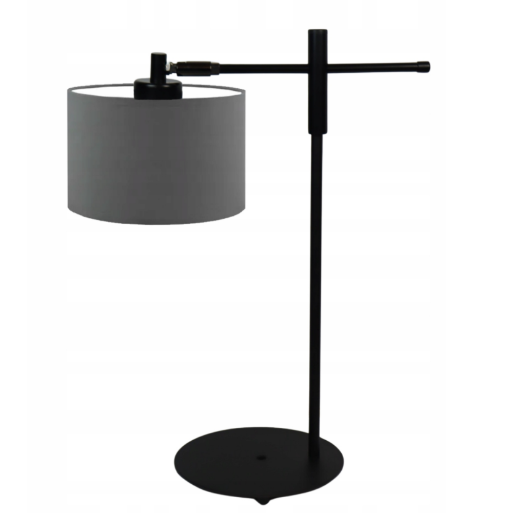 Lampka nocna na biurko lampa biurkowa LED z abażurem walec MIKO