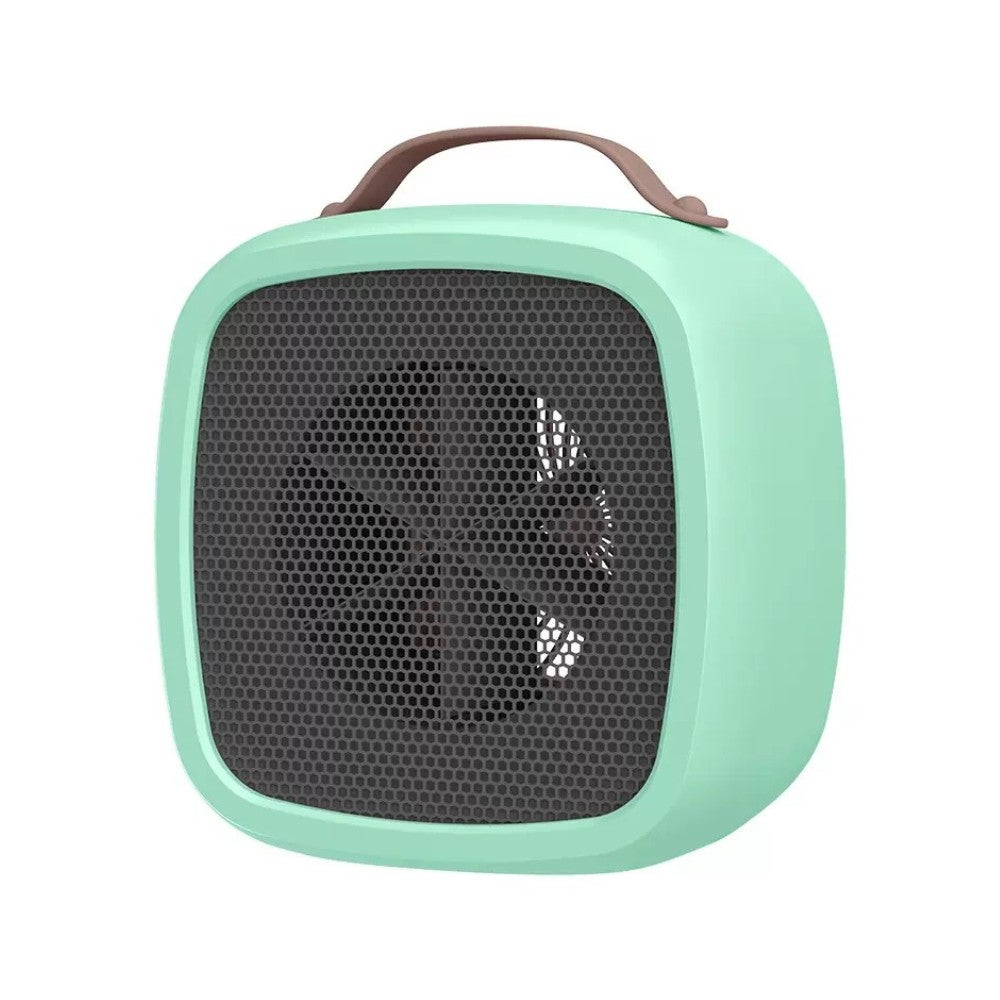 Mini grzejnik elektryczny przenośny do wnętrz Wonderlamp, zielony 500W
