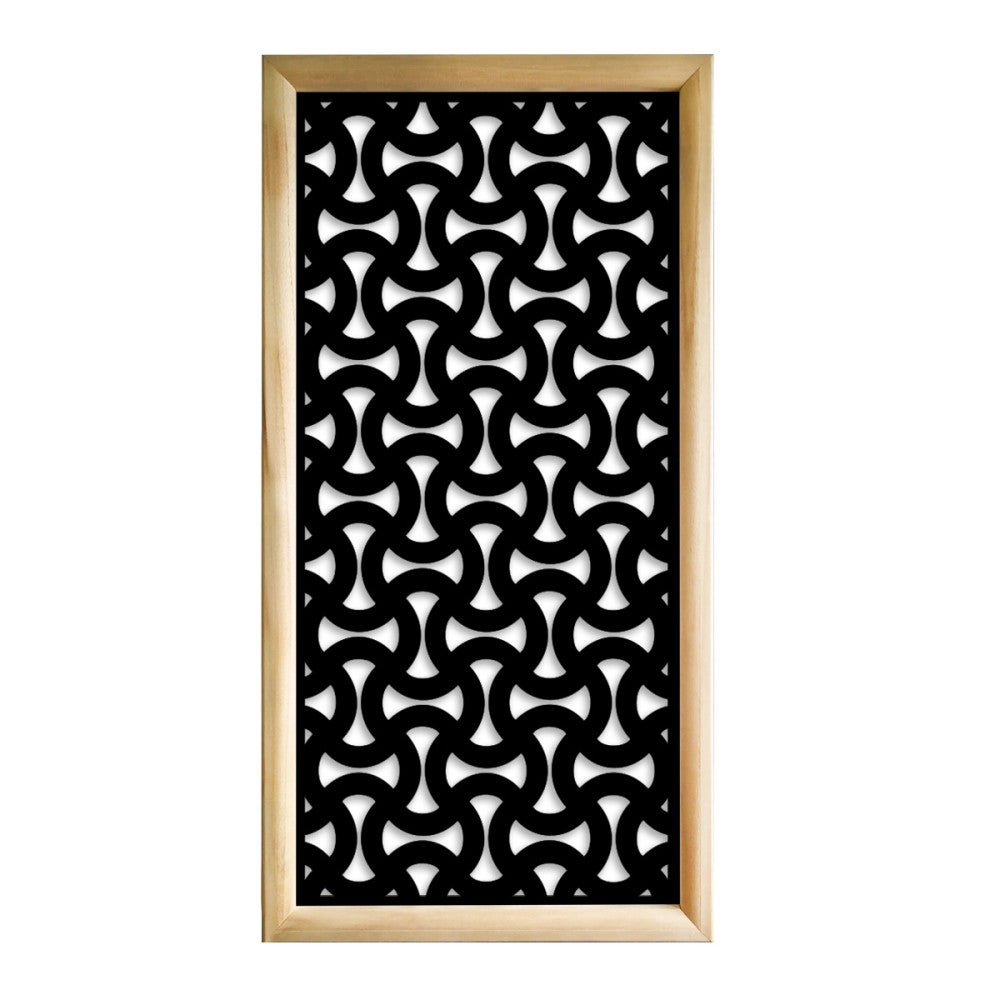 SNAKE - Prostokątne moduły dekoracyjne z drewna i PVC - Rozmiar 47x94 cm - Grubość 47 mm - Kolor wewnętrzny CZARNY