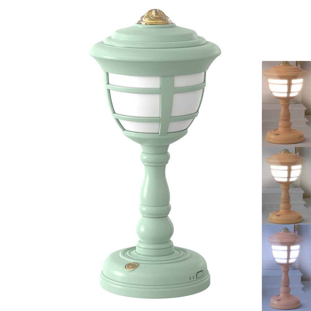 Lampka biurkowa – Mini lampka stołowa, lampka stołowa LED, bezprzewodowa lampka biurkowa, dekoracyjna lampka stołowa (zielona)
