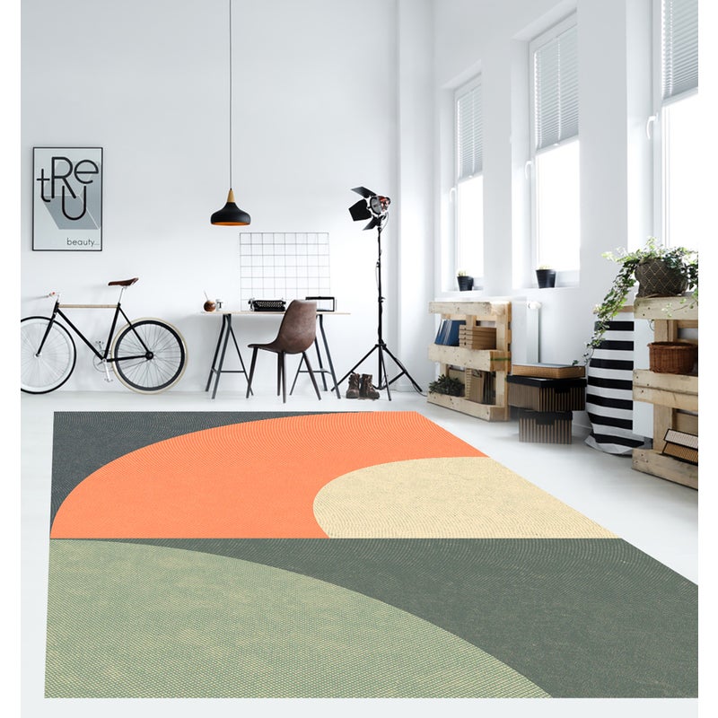 Dywan winylowy San Diego 133x200 cm - PVC antypoślizgowy, winylowy dywan do kuchni lub salonu, zmywalny, nowoczesny styl