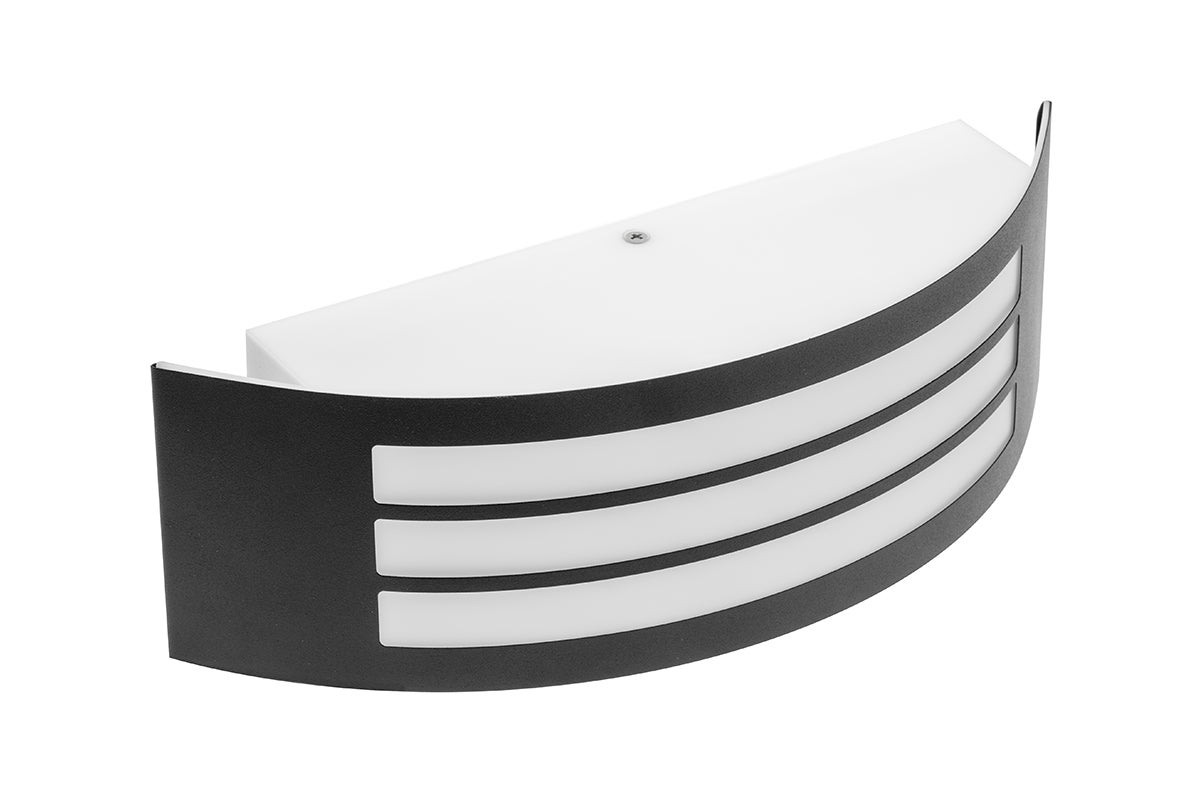Oprawa zewnętrzna ASTRIT, E27 max 14W, IP54, czarna, na elewację i do ogrodu – GTV LIGHTING