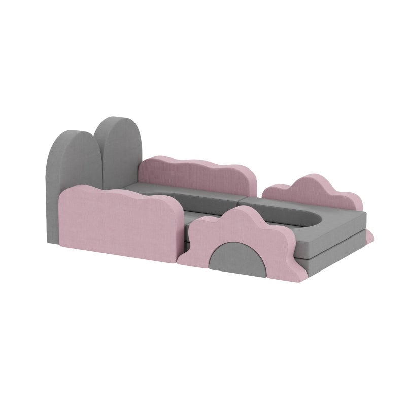 Sofa 75 x 75 x 10 cm, szary, tkanina, do ogrodu, na taras i balkon, do codziennego użytkowania, funkcjonalny element wyposażenia