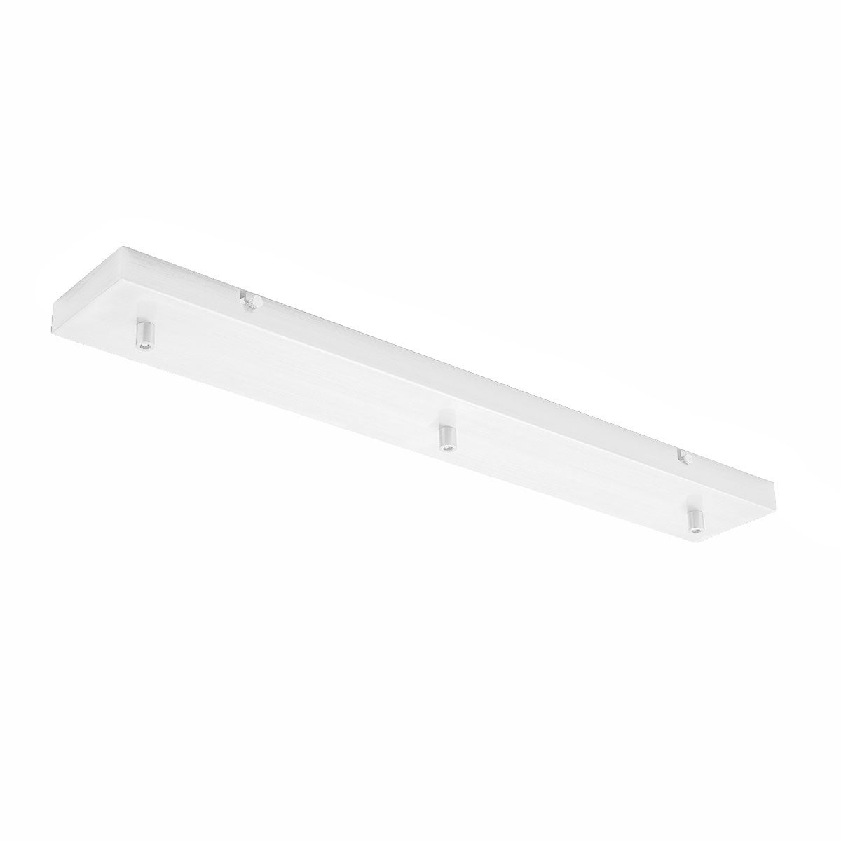Alice White IP20 Prostokątna metalowa rozeta sufitowa do lamp wiszących - nowoczesna podstawa sufitowa, mocowanie centralne, łatwa instalacja