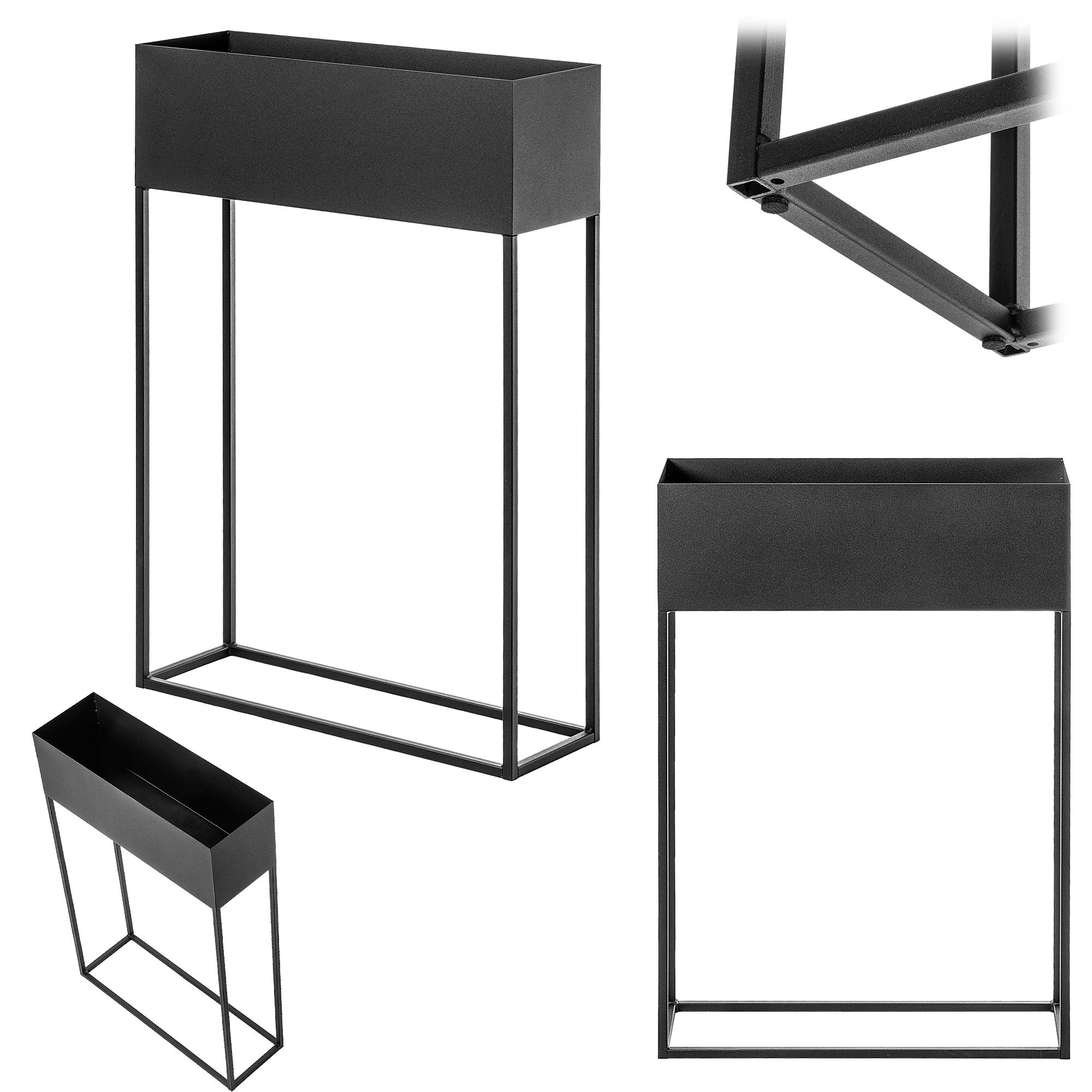 KWIETNIK STOJAK NA KWIATY LOFT METALOWY STOJĄCY DONICA DONICZKA 60x90cm