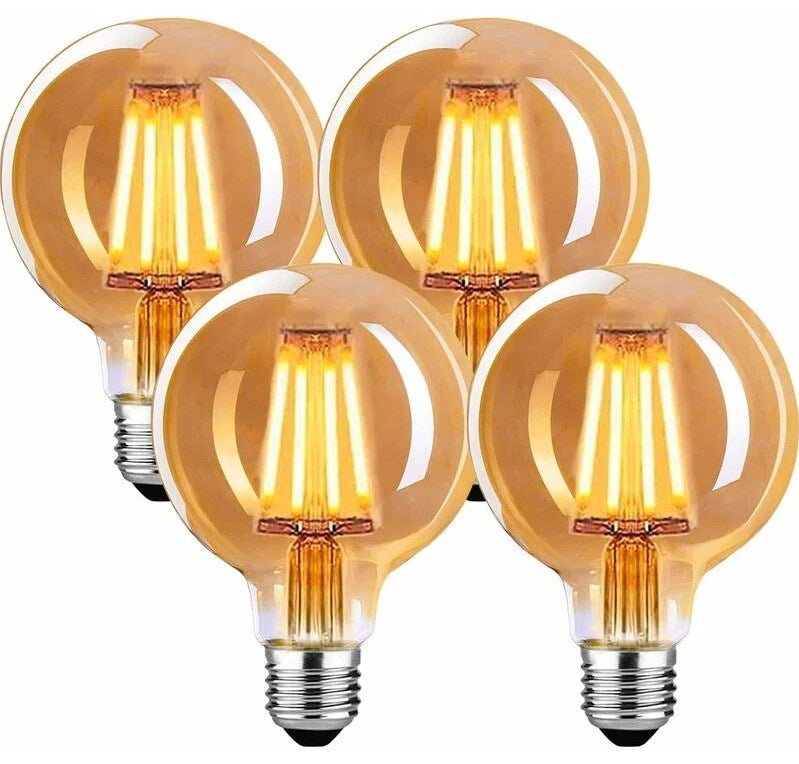 Żarówka LED E27 Vintage, ściemnialna 4W G80 E27 Vintage, ciepła biel 2700K Żarówka E27 Vintage,żarówka LED Vintage idealna do lamp wiszących,kinkietów