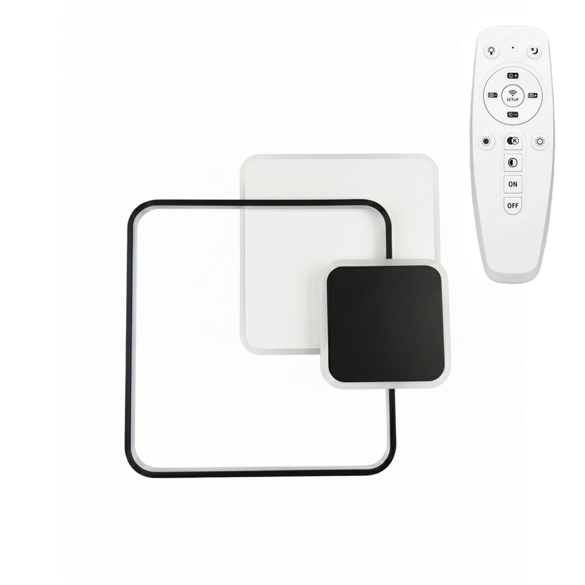 Lampa Sufitowa Toolight App1712-C Czarny +Remote Control