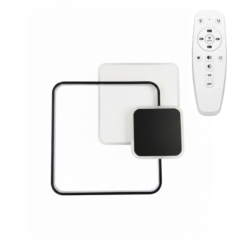 Lampa Sufitowa Toolight App1712-C Czarny +Remote Control