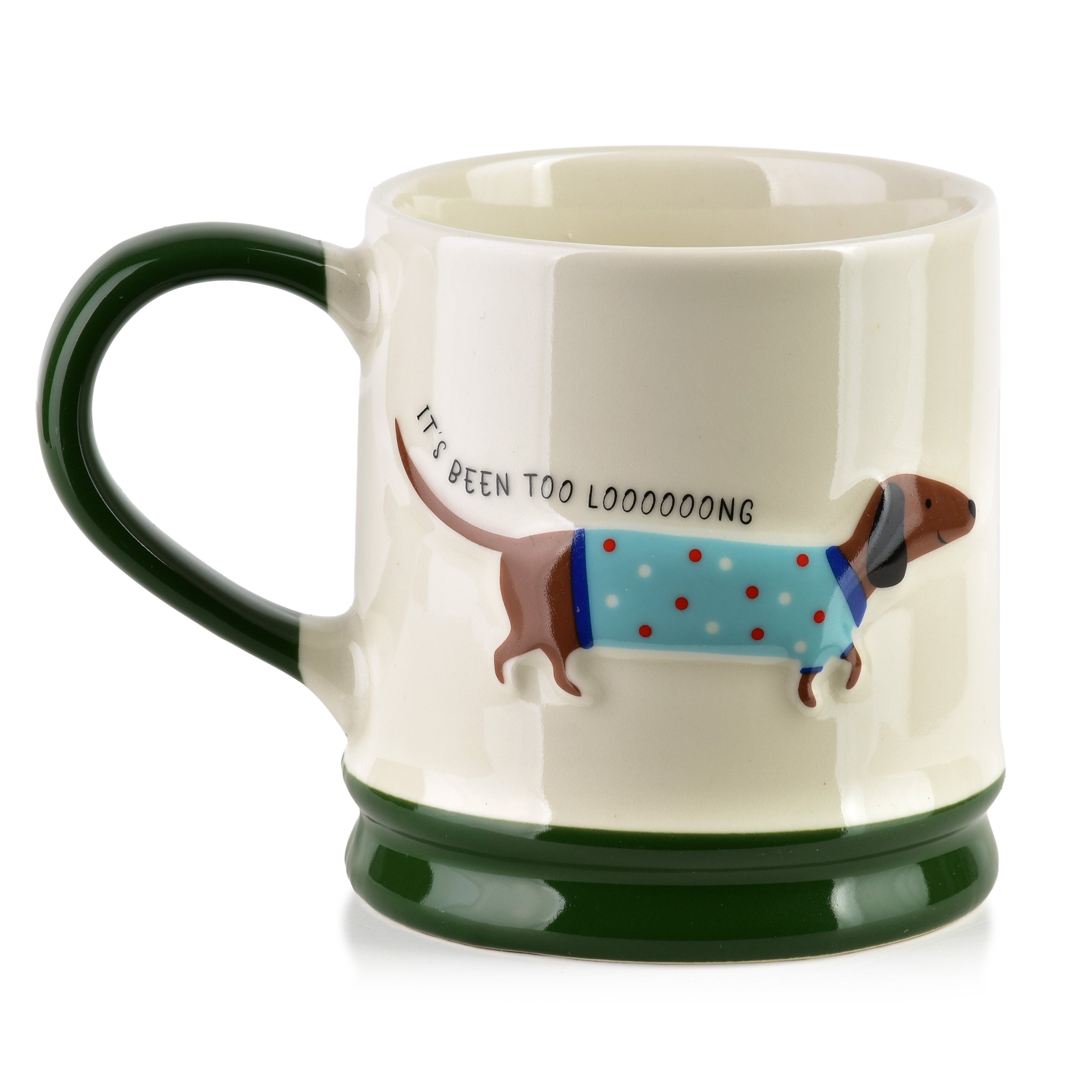 Kubek porcelana Mondex DOXIE 8x12x9 biało-cz. 1szt