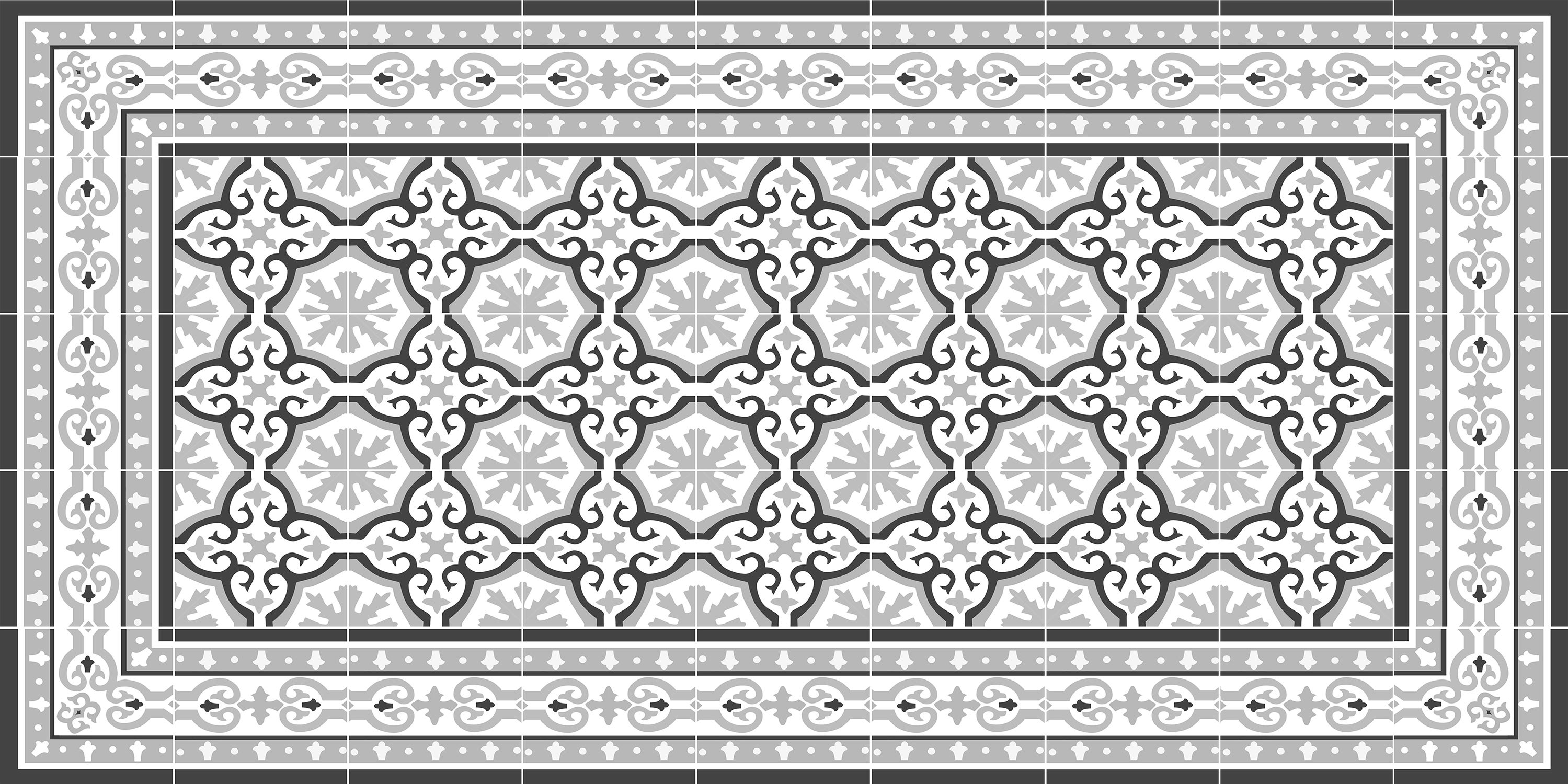 Dywan winylowy Colette 50x100 cm - antypoślizgowy dywan PVC do kuchni lub salonu, zmywalny, wodoodporny, styl wodoodporny