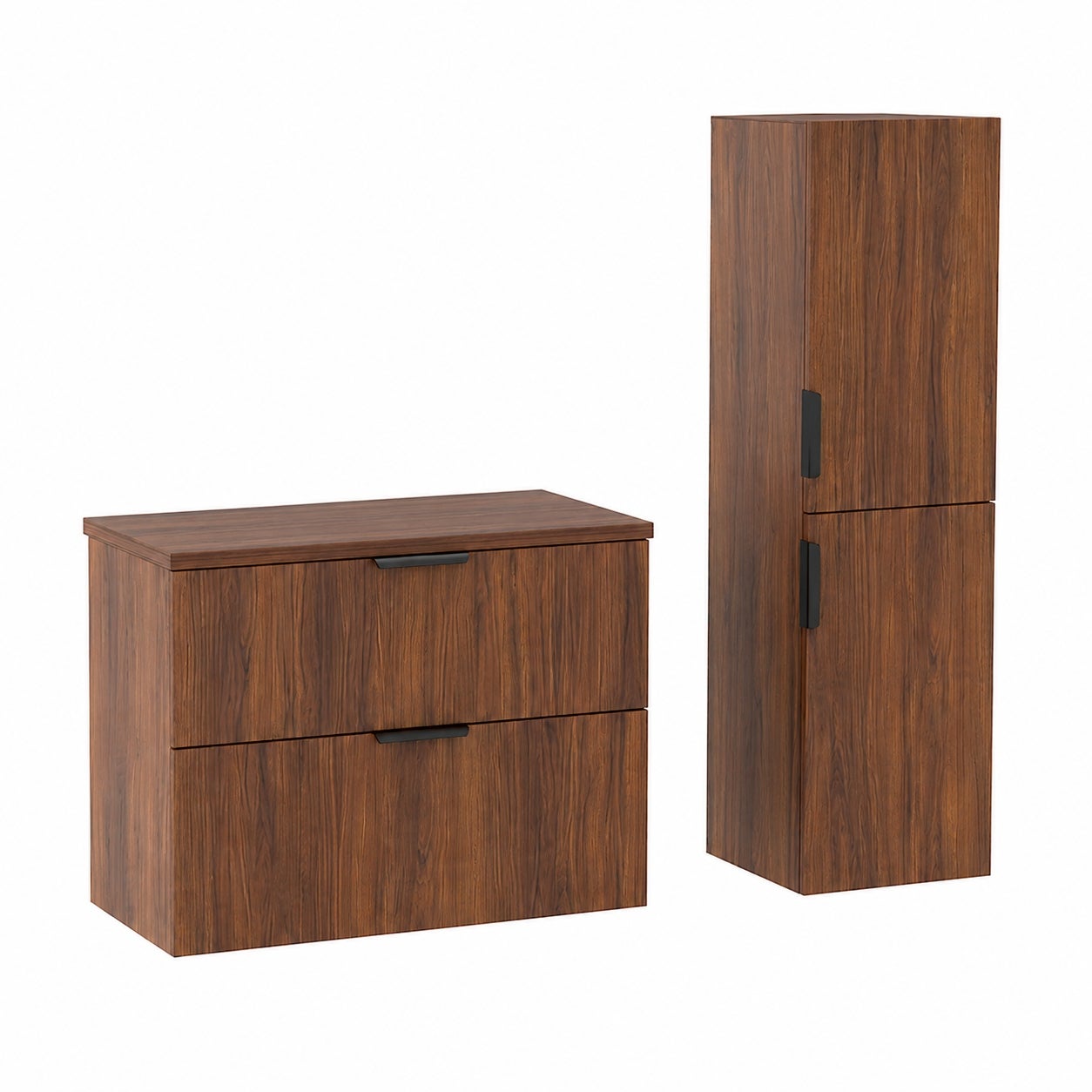 Meble łazienkowe LUNA Orzech Warmia szafka 60 cm blat słupek 130 cm