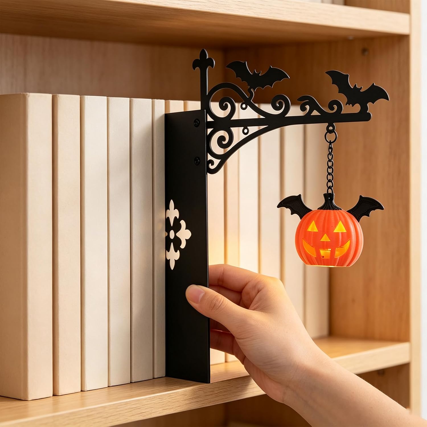 2 szt. Lampa wisząca Ghost Bookshelf Lampa dekoracyjna do półek | Miniaturowa lampa wisząca do sypialni, biblioteki, stolika nocnego, stołu, domu, pok