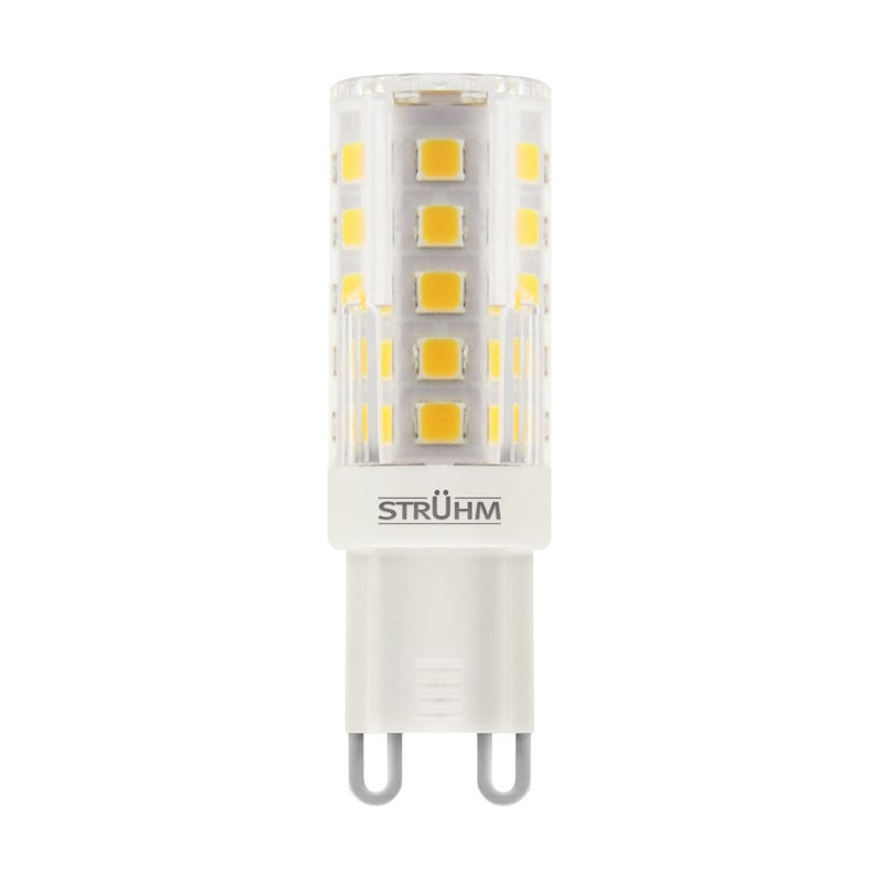 Żarówka LED tablicowa kapsułka przezroczysta G9 4W ciepła 370lm BOB Struhm