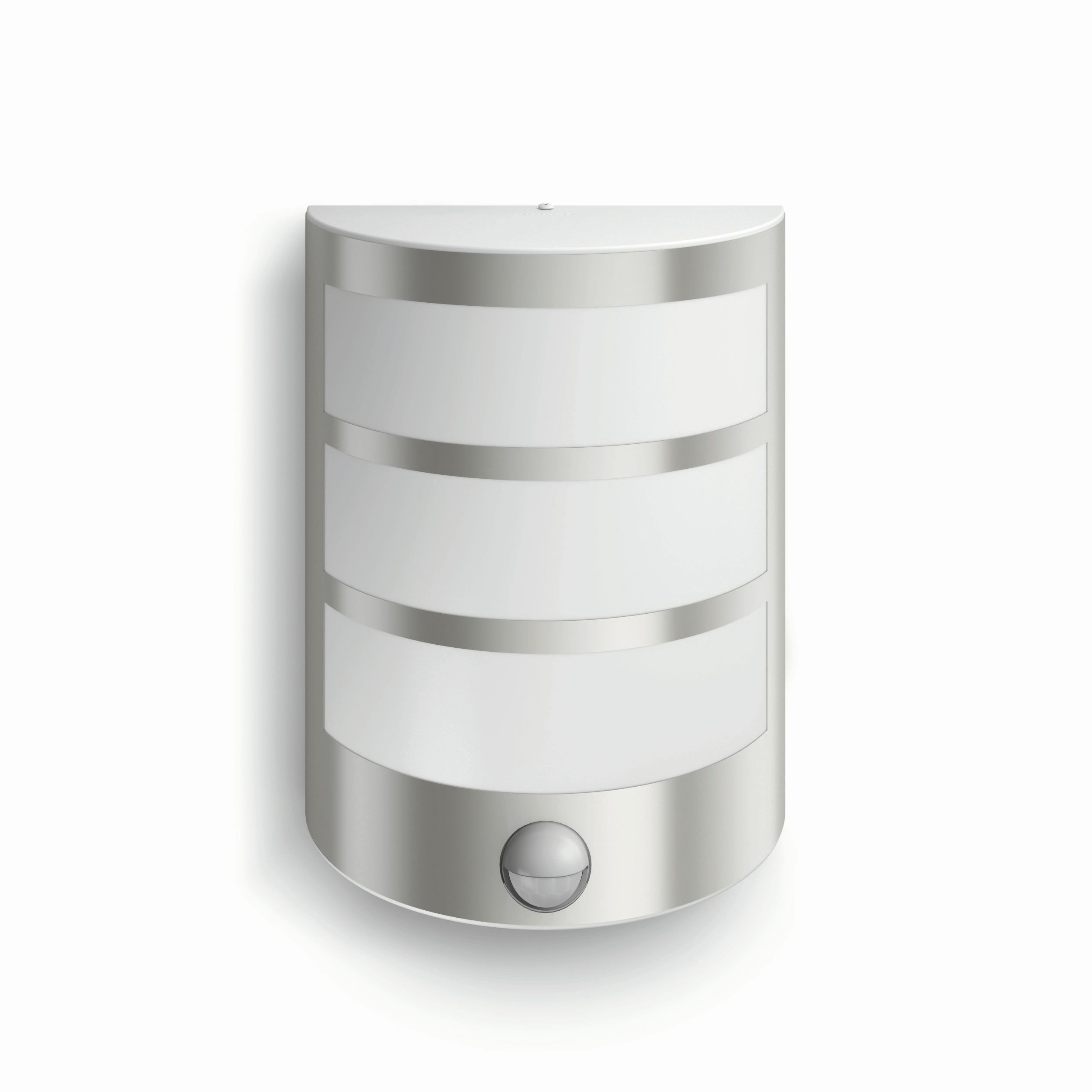 Kinkiet Ogrodowy Lampa Elewacyjna Zewnętrzna LED 6W 600lm 2700K Ciepła biel z Czujnikiem Ruchu i Zmierzchu Srebrna IP44 Python Philips