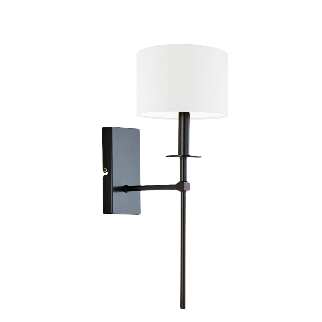 Kinkiet lampa ścienna lampa na ścianę z abażurem walec LOON
