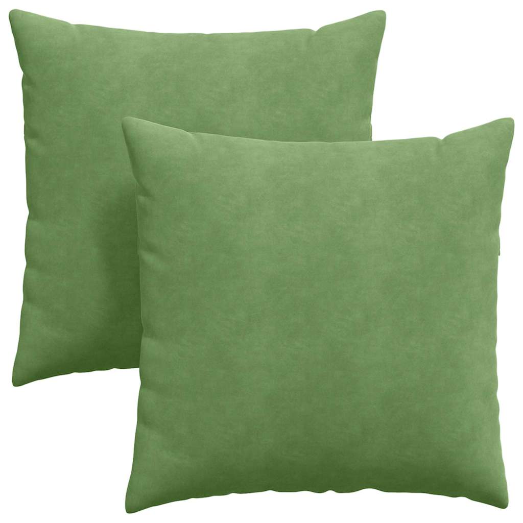 Poduszki na sofę 2 pcs Jasnozielony 60 x 60 cm