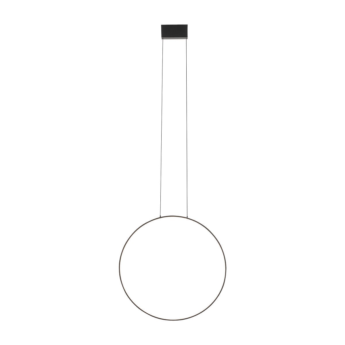 Lampa wisząca czarna ring LED pionowo Circolo M 3000K Nowodvorski 10811