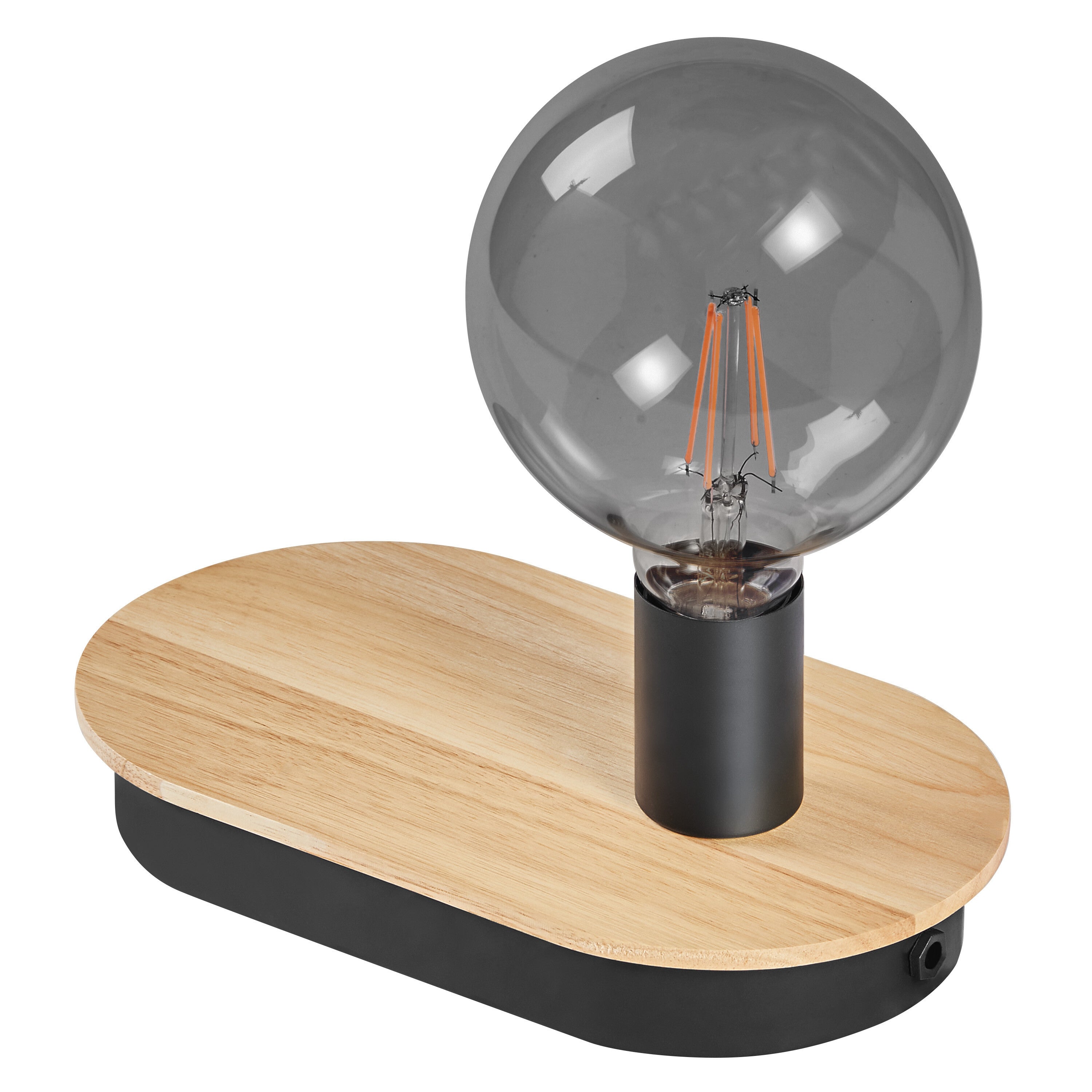 Lampa Stołowa Ledvance Biurkowa Stojąca E27 Brązowy Czarny USB-C 1 szt.