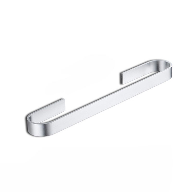 Wieszak na ręczniki aluminiowy Space, idealny do łazienki i kuchni, oszczędzający miejsce, 35 cm (srebrny)
