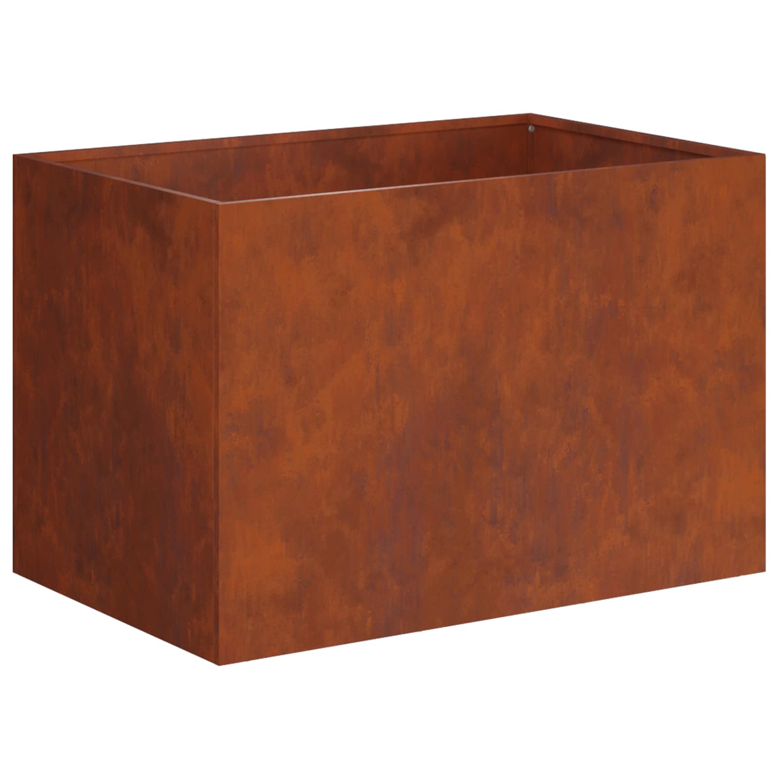 Donica Ogrodowa Corten 60x40x40 cm Rdzawa na Taras na Balkon na Kwiaty