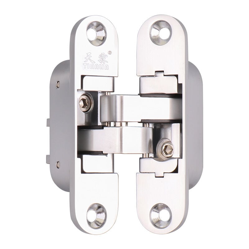1 Zawias Niewidoczny - 3D Aluminium. Kolor Inox Satynowy. - Prawy