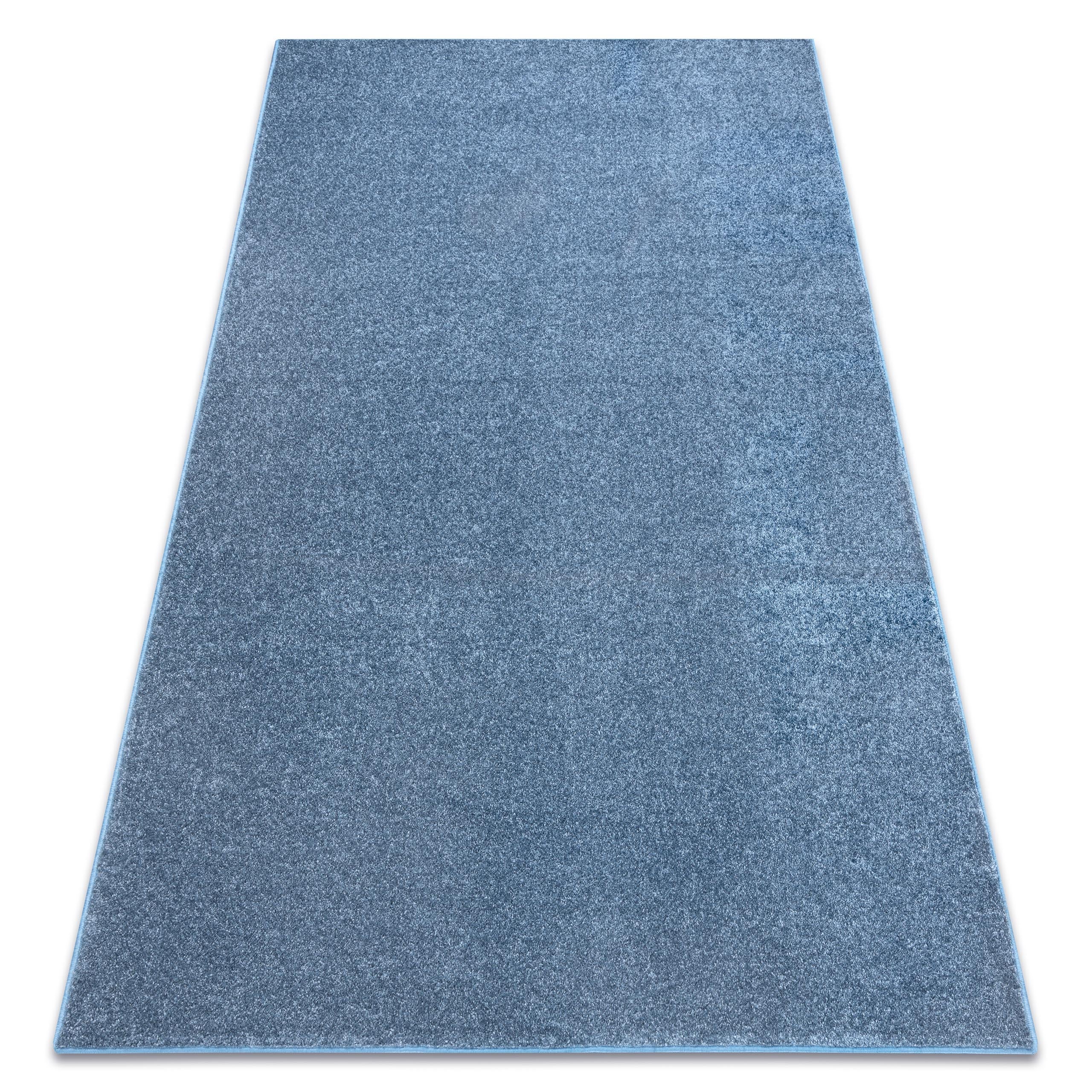 DYWAN - WYKŁADZINA SANTA FE niebieski 74 gładki, jednolity, jednokolorowy 100x150 cm