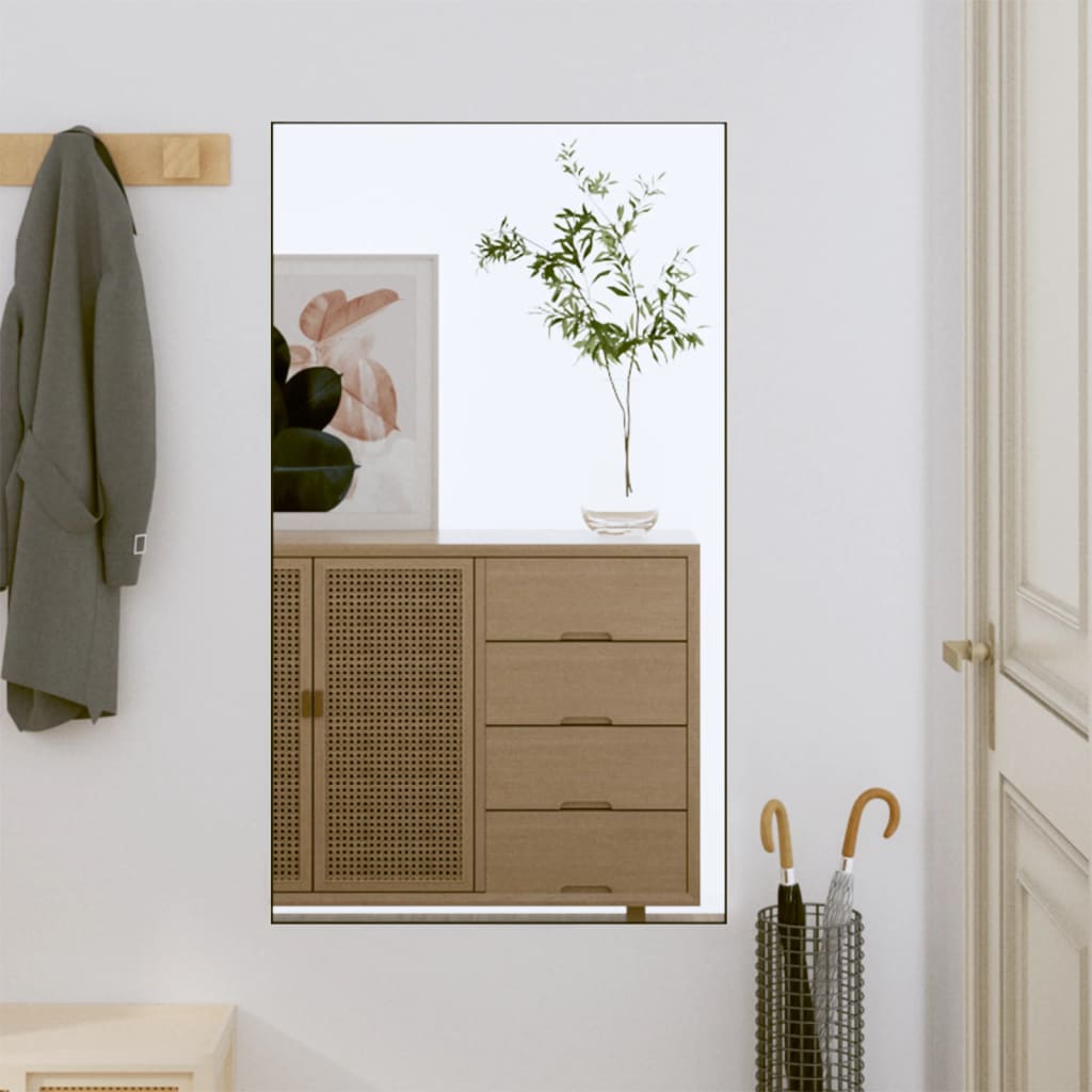 vidaXL Lustro ścienne, 50x80 cm, szklane, prostokątne