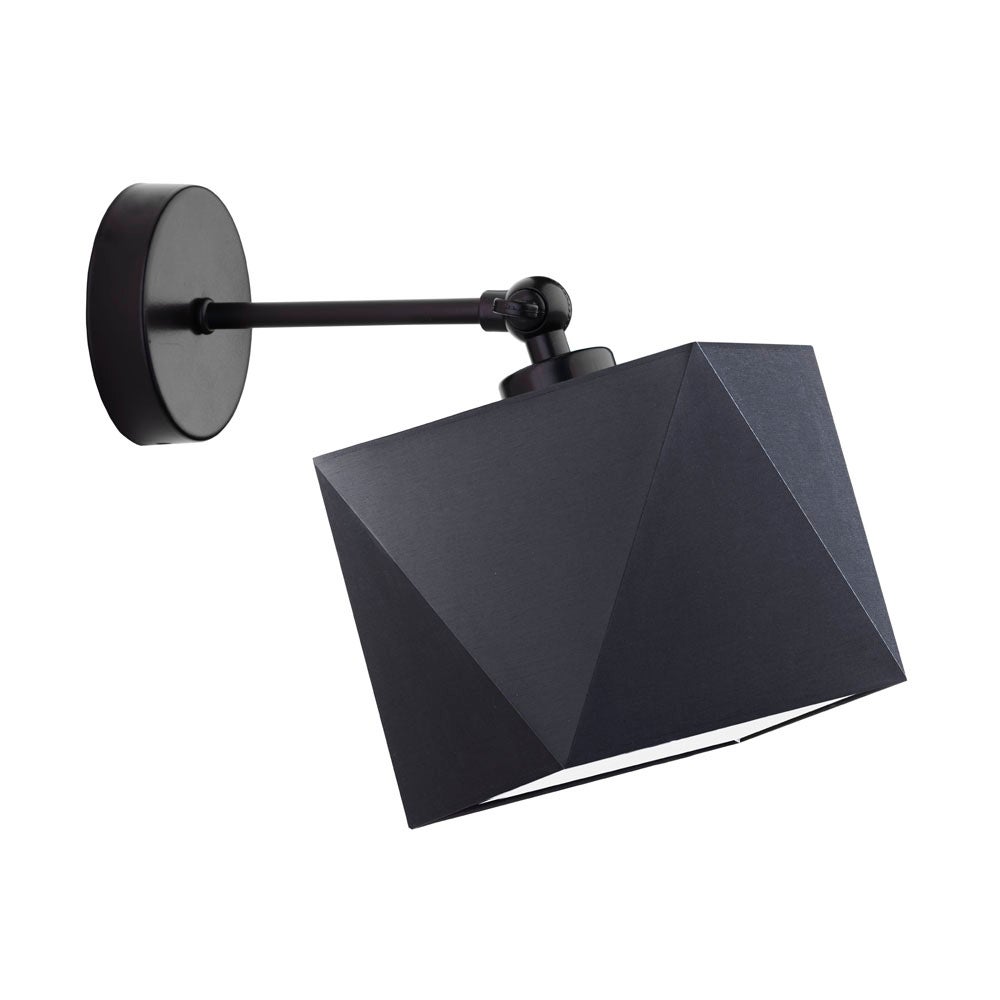 Kinkiet przegubowy lampa ścienna lampa na ścianę regulowany z abażurem diament LOKO