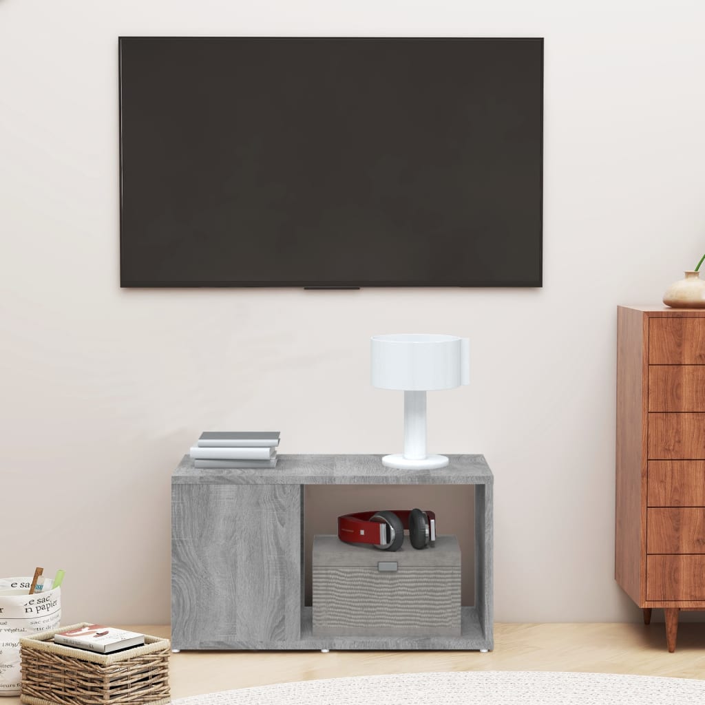 Szafka pod TV, szary dąb sonoma, 60x24x32 cm vidaXL
