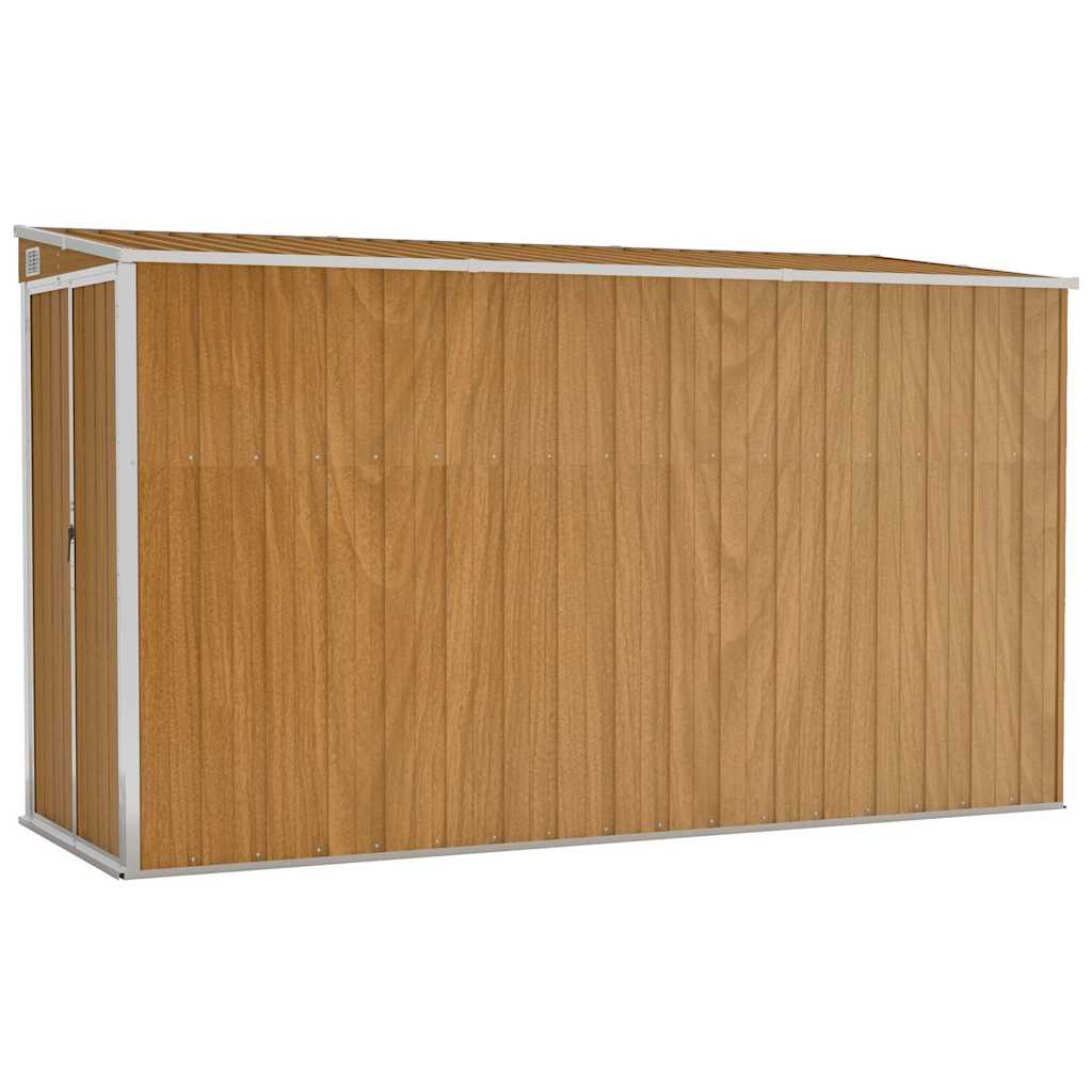Altana Ogrodowa Metalowa Brązowa 118x288x178 cm ze Stali Ocynkowanej