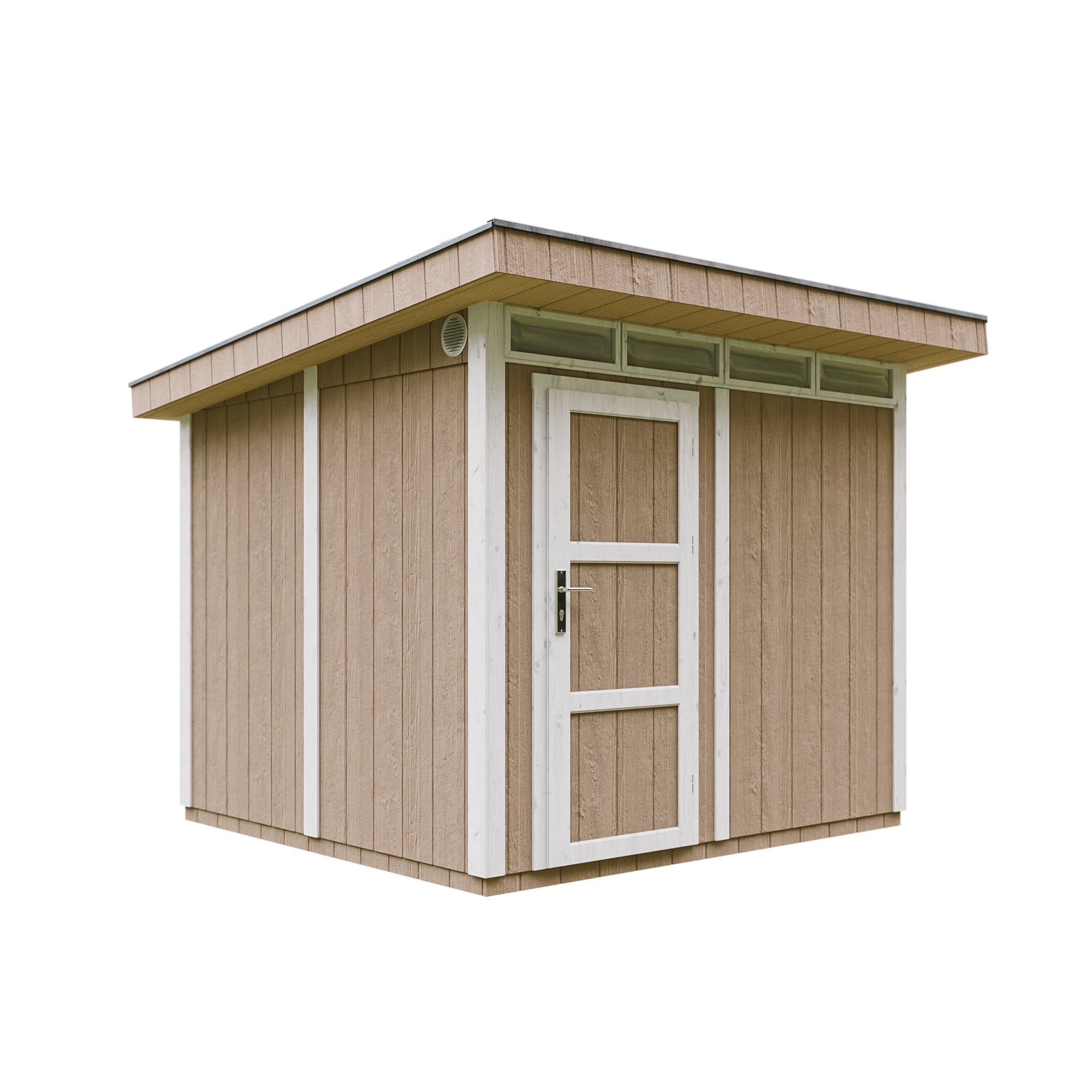 JAKOŚĆ PREMIUM Szopa ogrodowa 5,9 m² - dł. 279 x szer. 293 cm - TIMBELA M903 - TERRA BRĄZ