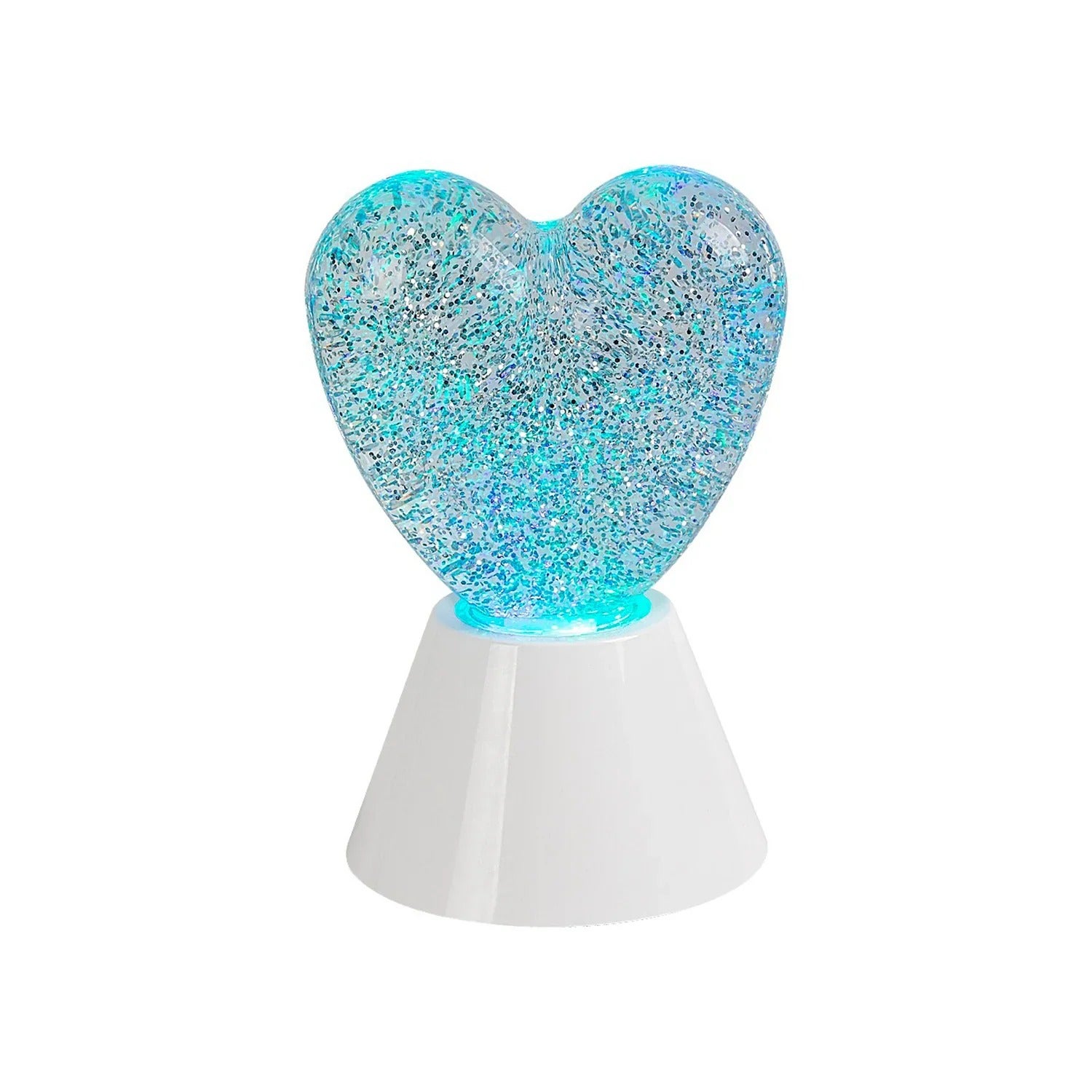 Lampa stołowa LED serce Sparkly biała 0.8W RGB tworzywo sztuczne wym:16x11x10cm IP20 Rabalux