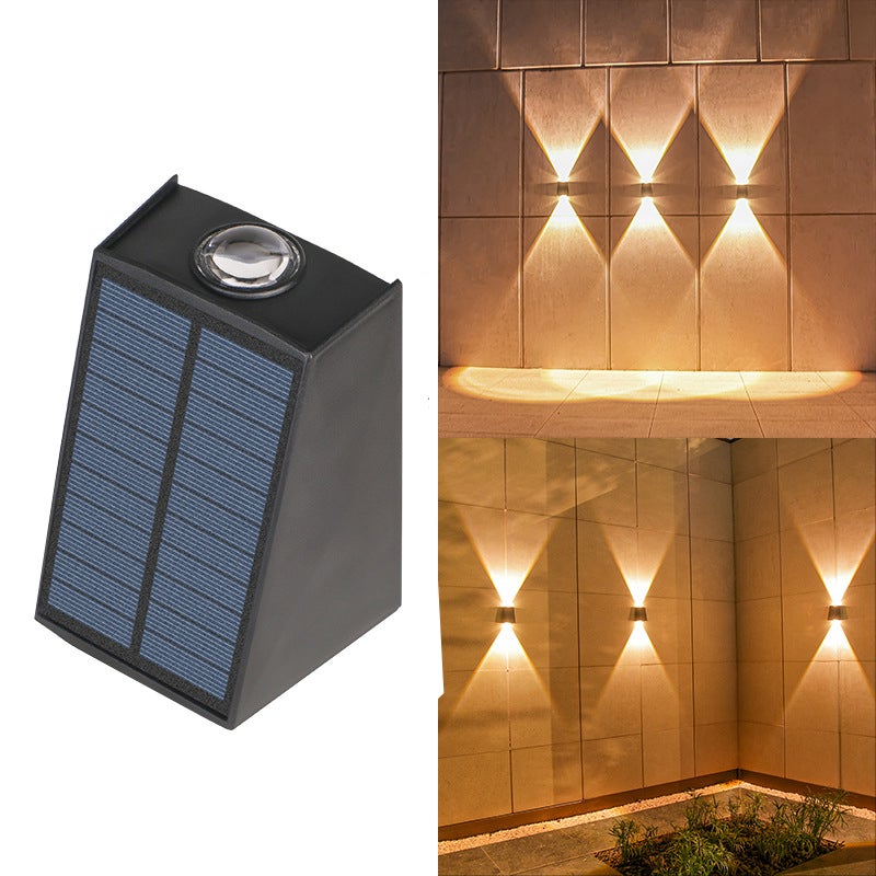 Ultra jasne lampy solarne - Wodoodporna lampa zewnętrzna do werandy, podwórka, ogrodu, światło ciepłe białe