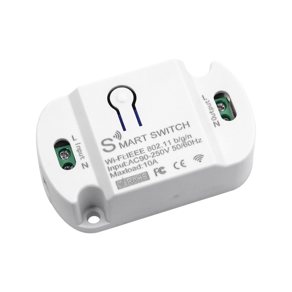 Inteligentny przełącznik Wi-Fi 68 x 40 x 22 mm Moduł bezprzewodowy 10 A do Google Home Alexa Timer Sterowanie głosowe
