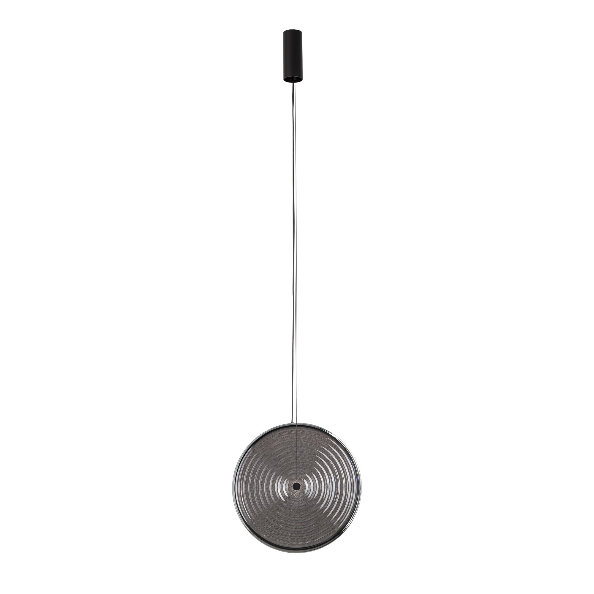 Lampa wisząca ozdobna dymiono-czarna dysk LED 22W AURA LED Nowodvorski