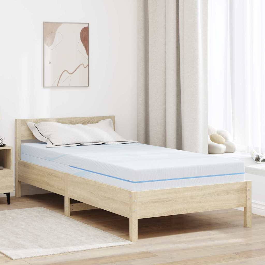 Materac Średnio twardy 90 x 190 cm Biały vidaXL