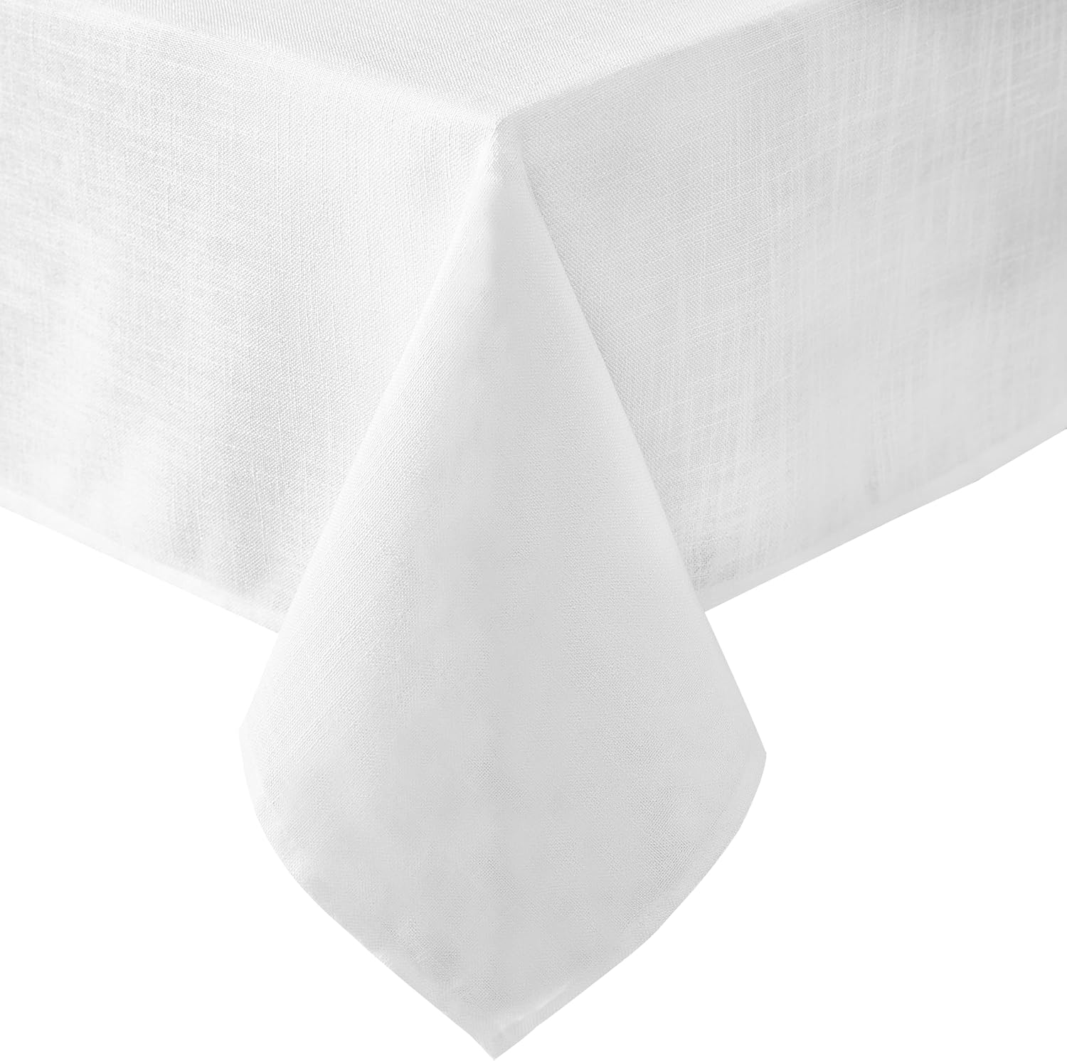 Gładki obrus z tkaniny, 145*210cm, biały.