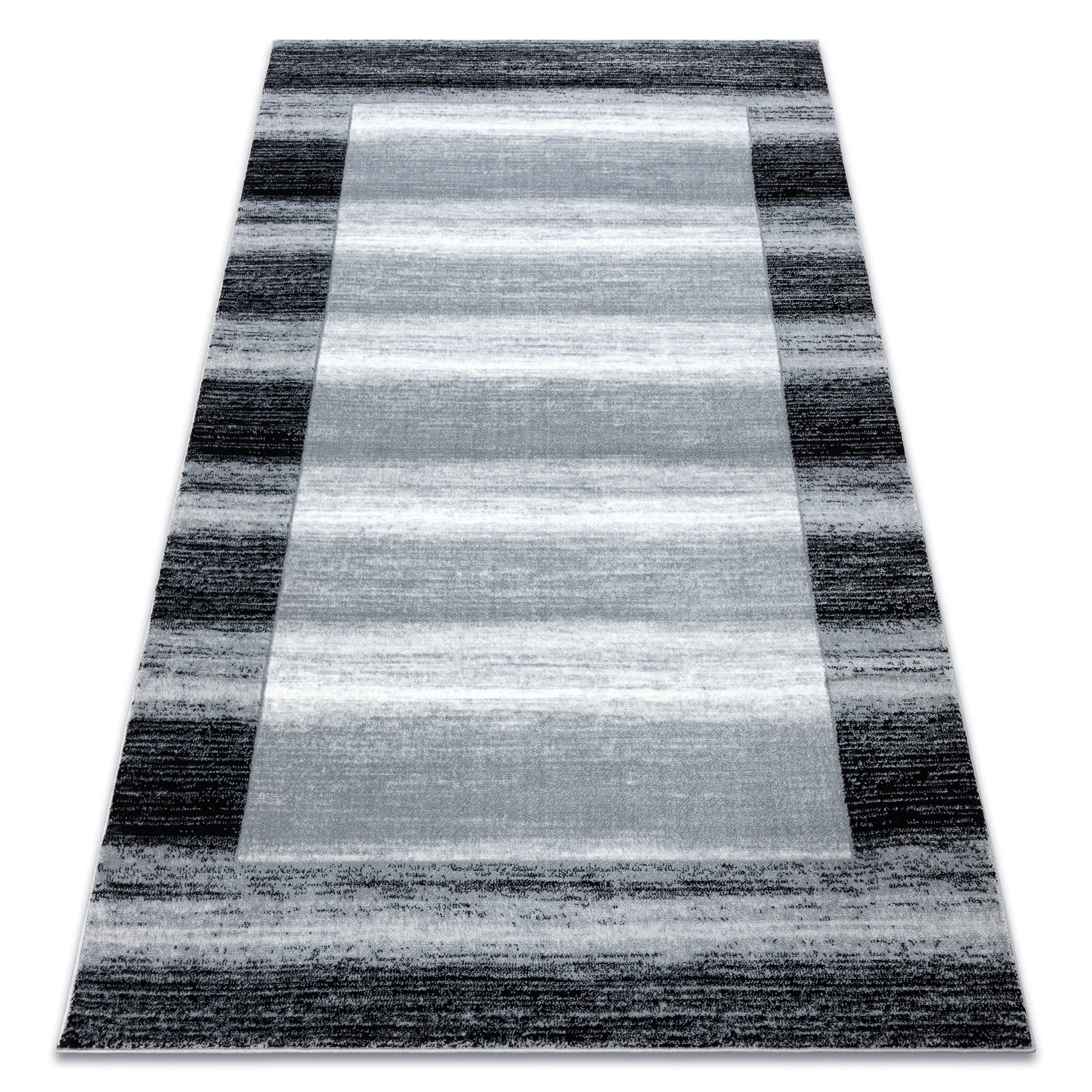 Dywan ARGENT - W9557 Ramka, vintage, linie szary 240x330 cm