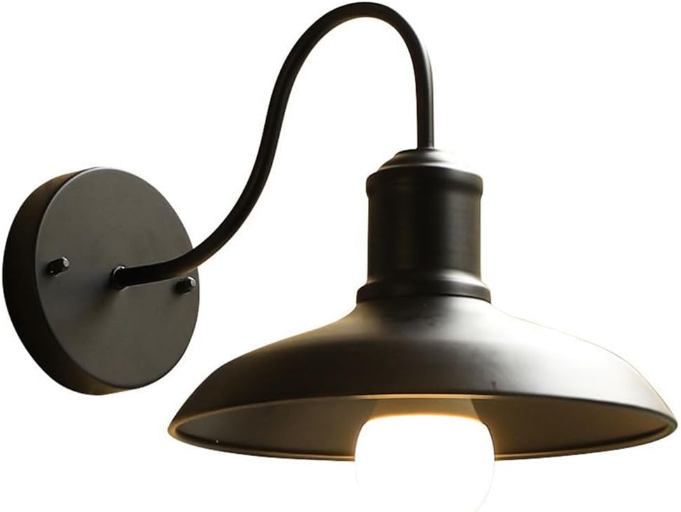 Wodoodporna lampa ścienna zewnętrzna, wkręcana E27, lampa ogrodowa w stylu retro, oświetlenie wewnętrzne/sypialni, lampa w przedpokoju, montowana