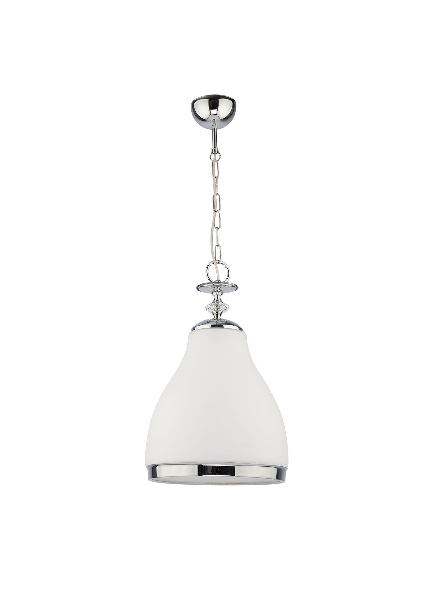 Lampa wisząca ISLA Jupiter szkło srebrny/biały E27 80 cm 1 szt.