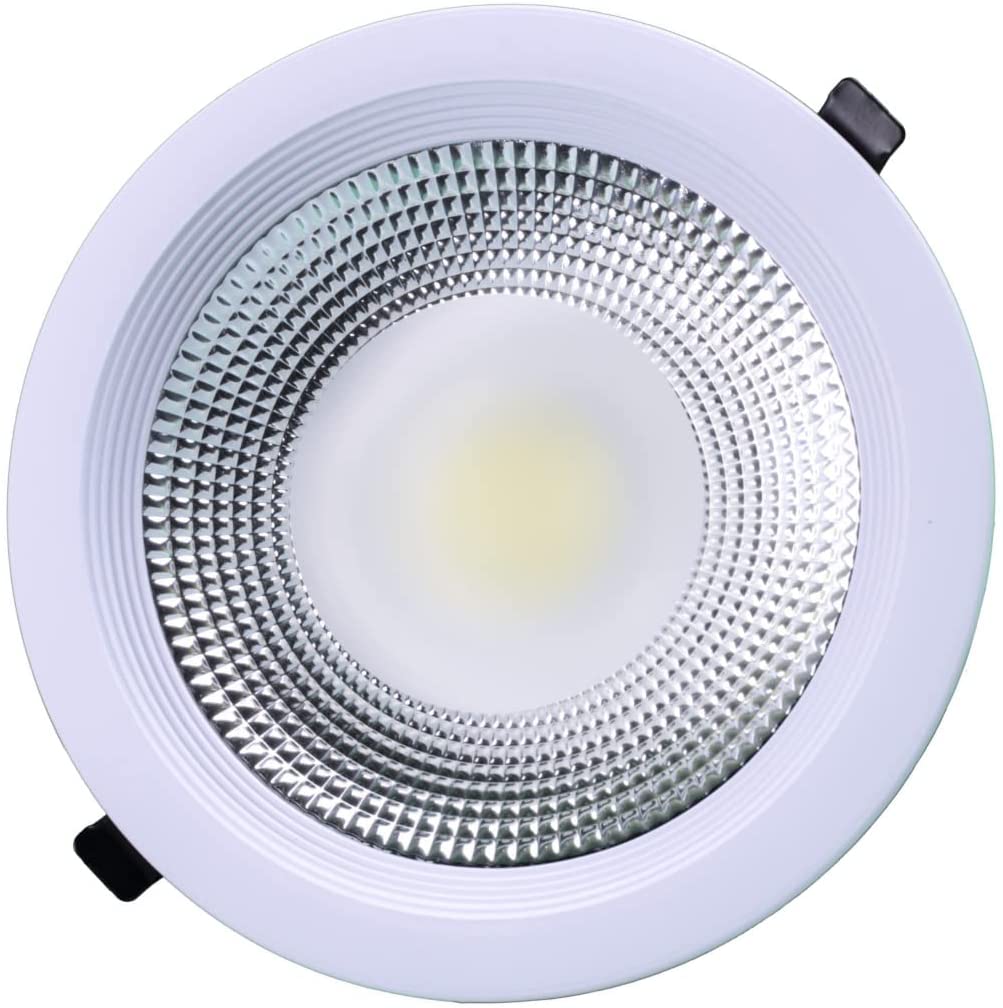 Downlight led COB 10W okrągły wpuszczany biały, chłodne światło 6000K