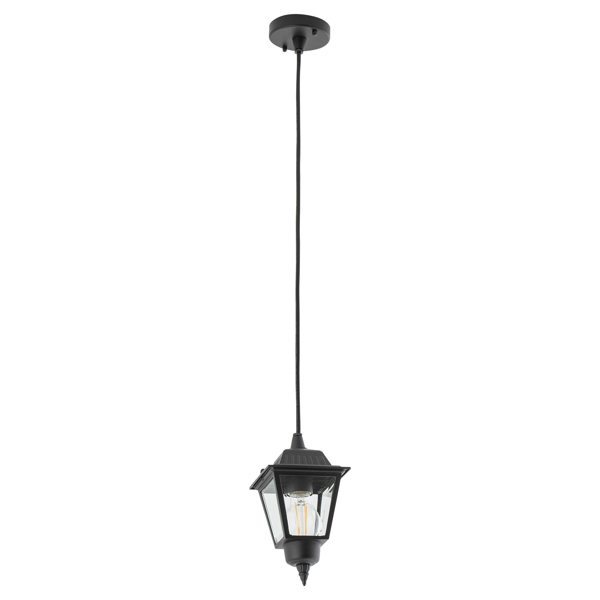 Lampa sufitowa zewnętrzna Ana czarno-transparentna 1xE27x10W wym: 100 x 13 cm aluminium Nowodvorski Lighting