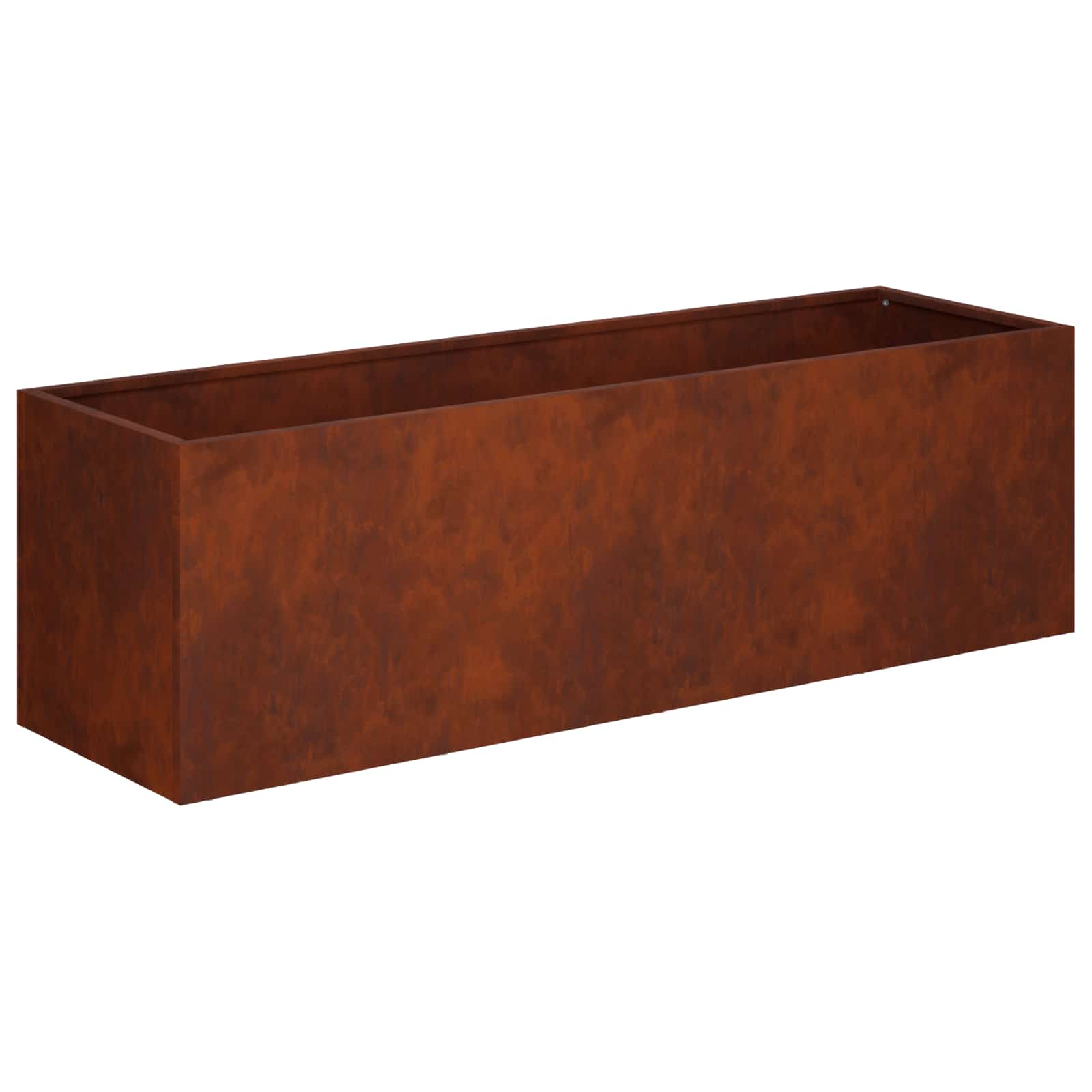 Donica Ogrodowa Corten 80x30x30 cm Rdzawa na Taras na Balkon na Kwiaty