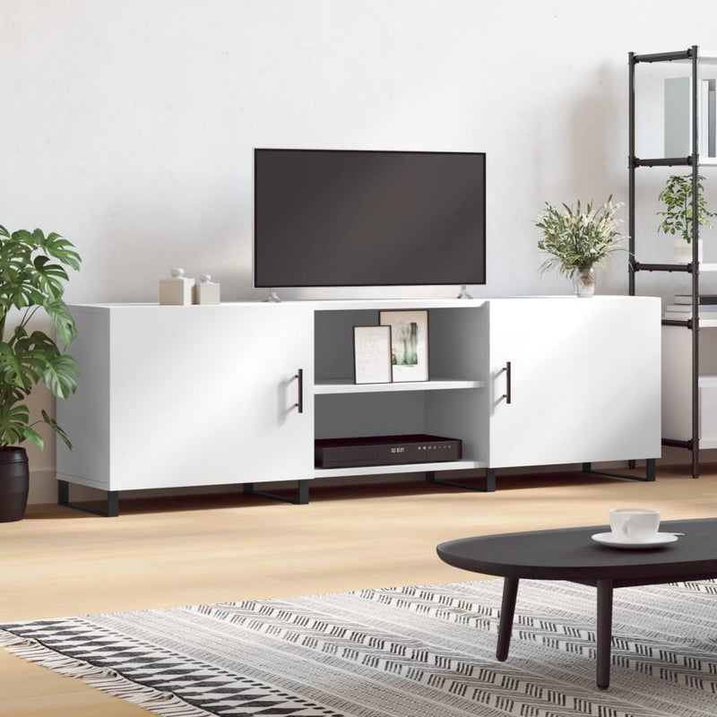 Szafka pod TV, biała, 150x30x50 cm, materiał drewnopochodny vidaXL