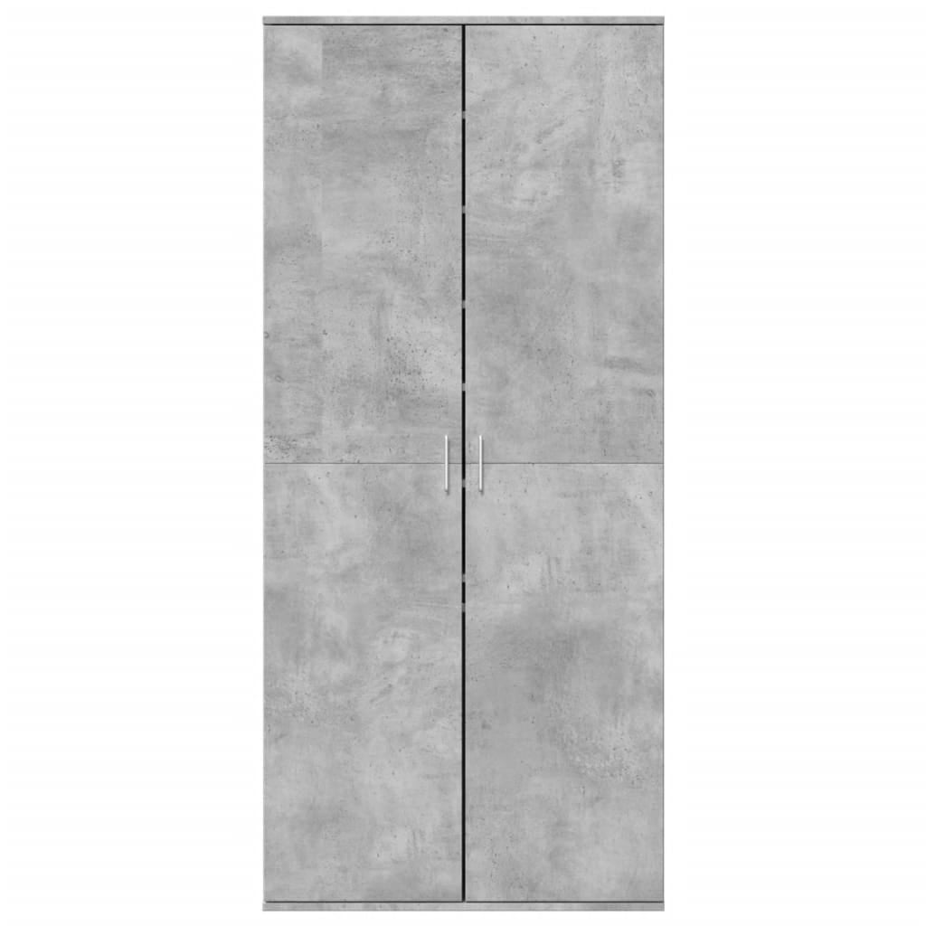 Szafka na buty, szarość betonu, 80x39x178 cm