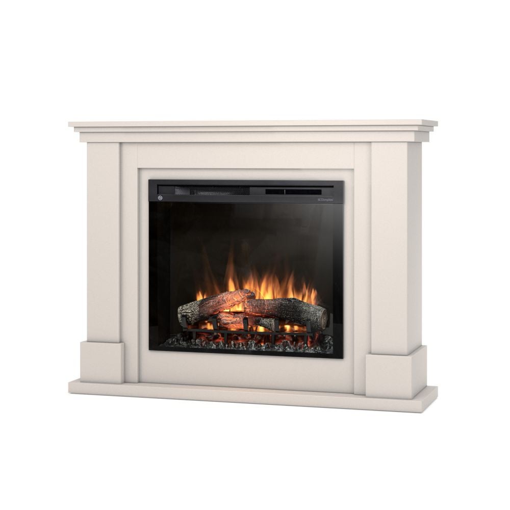 Kominek elektryczny ścienny 28 XHD 1400W grzewczy LED obudowa kaszmirowa Warmtec Luena
