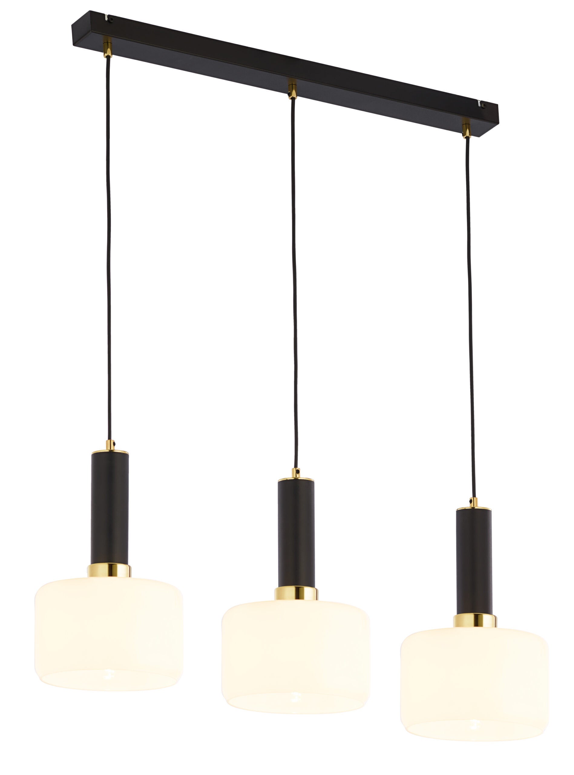 Lampa wisząca VANES Jupiter złoto/czarna E27 77x20x39-80 cm 1 szt.