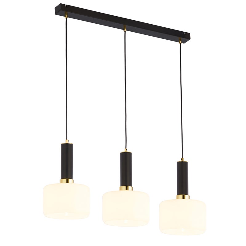 Lampa wisząca VANES Jupiter złoto/czarna E27 77x20x39-80 cm 1 szt.